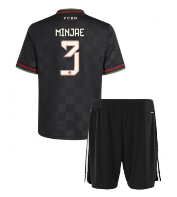 Bayern Munich Kim Min-jae #3 Tredje Kläder Barn 2025-26 Kortärmad (+ Korta byxor)